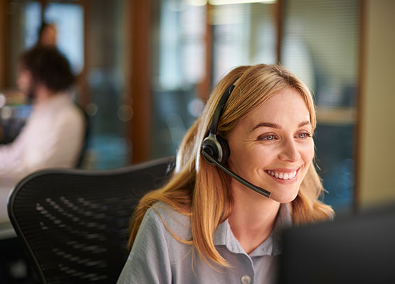 Smiling Woman Customer Service