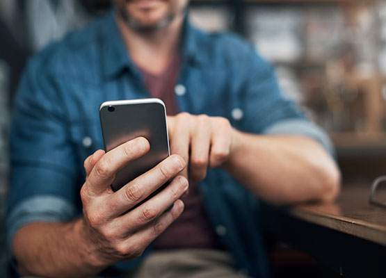 Hands with Cell Phone